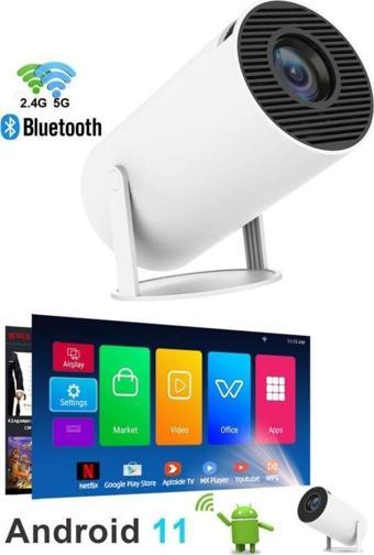 Torima HY300 PRO Taşınabilir Sinema Projektörü Ev Sineması Bluetooth Android 11 Akıllı Projeksiyon Wifi