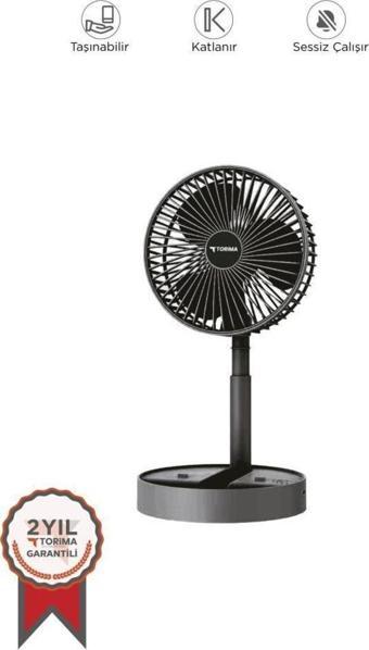 Torima F-06 Siyah Mini Fan Vantilatör Masa Fan