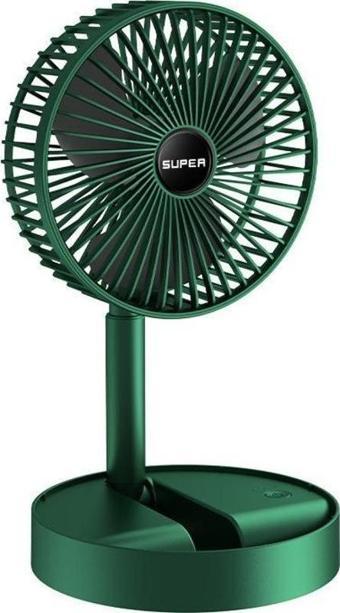 Torima F-06 Taşınabilir Şarjlı Fan 3 Kademeli Vantilatör Klima Soğutucu Fan Yeşil