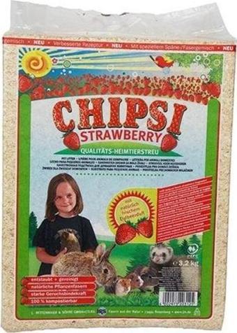 Jrs Chipsi Çilek Aromalı Hamster Guinea Pig Tavşan Talaşı 15 Lt