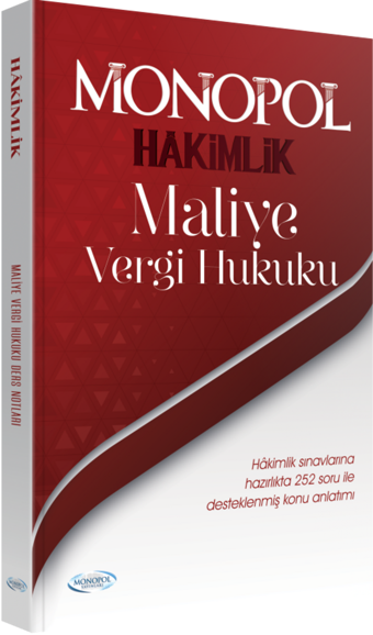 Hakimlik Maliye Vergi Hukuku - Monopol Yayınları