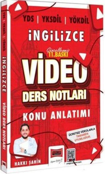 2024 YDS YÖKDİL YKSDİL İngilizce Video Ders Notları 11.Baskı (Hakkı Şahin) - Yargı Yayınları