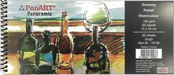 Ponart Panoramix Blok 190 gr. 20 yp. 15x34 cm.