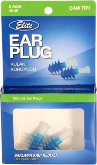 Elite Çam Tipi Silikon Kulak Koruyucu 2'Li