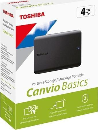 Toshiba Canvio Basic 4Tb Usb 3.2 Gen1-Hdtb540Ek3Ca