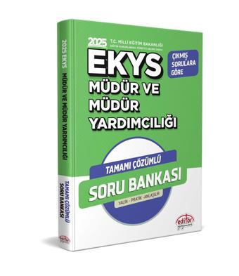 Editör 2025 MEB EKYS Müdür ve Yardımcılığı Soru Bankası Çözümlü Editör Yayınları