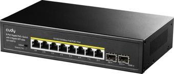 Cudy Gs1008Ps2 8 Port 10/100/1000 Yönetilemez 2 Sfp (1Gb) Desktop (8 Port Poe+) 120W Switch