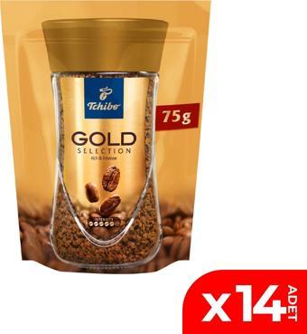 Tchibo Gold Selection Çözünebilir Kahve Ekonomik Paket 75 Gr. 14'lü Paket