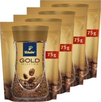 Tchibo Gold Selection Çözünebilir Kahve Ekonomik Paket 75 Gr. 4'lü Paket