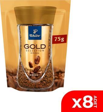 Tchibo Gold Selection Çözünebilir Kahve Ekonomik Paket 75 Gr. 8'li Paket