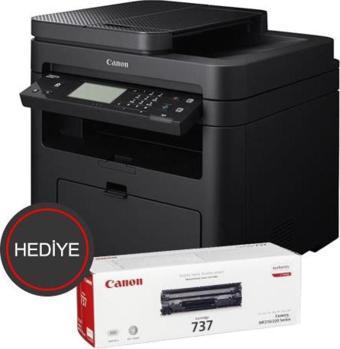 Canon Mf237W Lazer Yazıcı Tarayıcı Fotokopi Fax Wifi Lan + 2 Adet Crg737 Toner Hediye