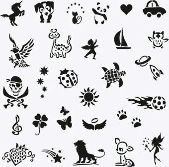 OneSpray Tattoo Wonderland City Pack Dövme Şablon Seti