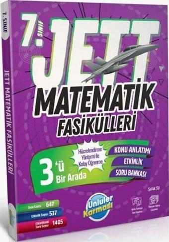 7. Sınıf Matematik JETT Soru Fasikülleri Ünlüler Yayınları - Ünlüler Karması