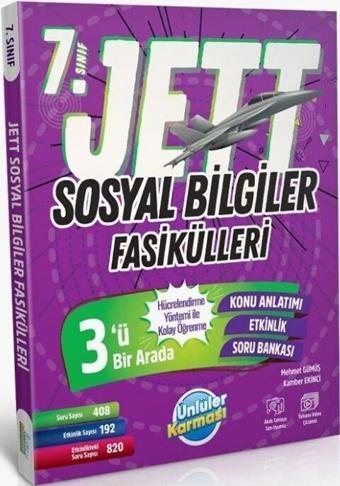 7. Sınıf Sosyal Bilgiler JETT Soru Fasikülleri Ünlüler Yayınları - Ünlüler Karması