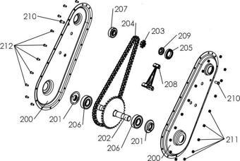 Pubert Vario Zincir Sacı Ara Takozu No-208