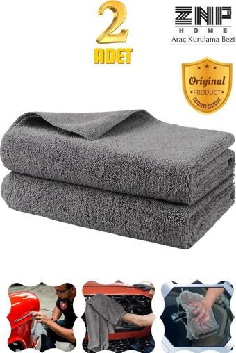 Microfiber Araç Kurulama Bezi Ekstra Su Emici Oto Tank Bezi 2 Adet 50x60 Cm