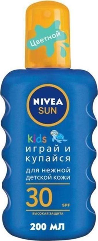 Nivea Sun Protect&Play SPF30 200 ml Çocuk Güneş Koyurucu Sprey