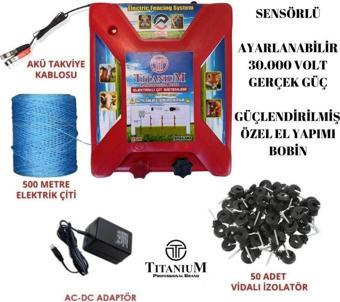 Titanium Night Shock 30K Elektirikli Çit Sistemi Set-1 30000 Volt