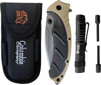 Columbia Tactical Set FST-3070B Kum Çakı+Fener