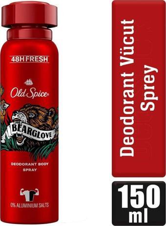 Old Spice Bearglove Erkekler Için Sprey Vücut Deodorantı 150 ml