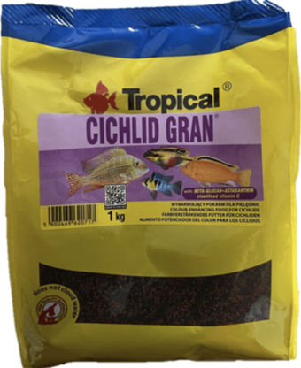 Tropical Cichlid Gran Akvaryum Balık Yemi 1 Kg (Orijinal Paket)