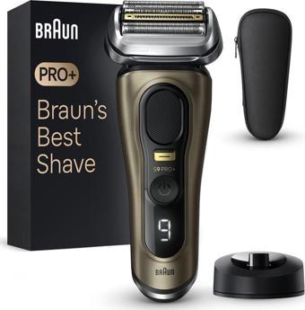 Braun Series 9 PRO+ Elektrikli Tıraş Makinesi, Şarj Standı, Islak ve Kuru, 9519s, Altın Rengi