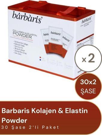 Barbaris Kolajen & Elastin Powder 30 Şase 2'li Paket