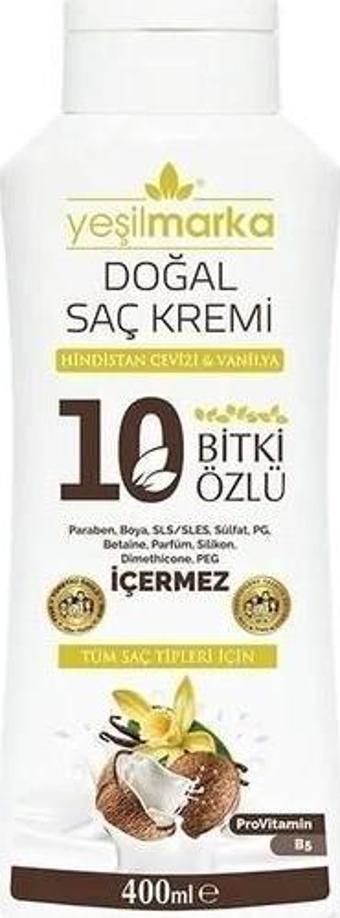Yeşilmarka Doğal Dökülme Karşıtı Saç Kremi 350 Ml