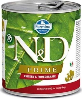 N&D Prime Tavuk ve Narlı Yavru Konserve Köpek Maması 285 Gr