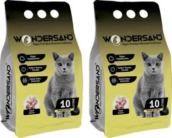 Wondersand Çiçek Kokulu Kedi Kumu 10 Lt X 2 Adet