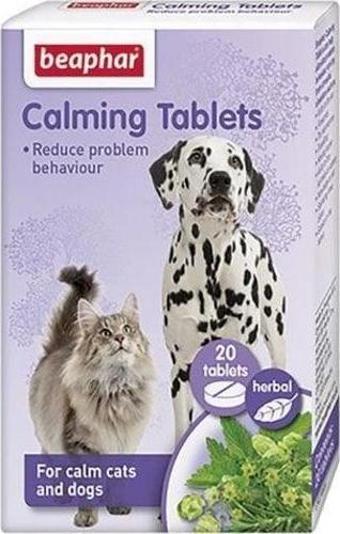 Beaphar Calming Tablets Bitkisel Sakinleştirici Kedi ve Köpek Tableti 20'li