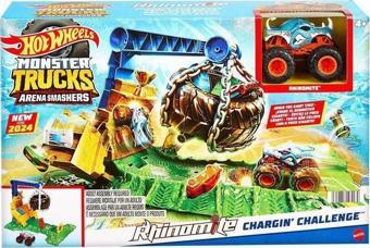 Hot Wheels Htp18 Hot Wheels Monster Trucks Arenada Rhinomite Mücadelesi
