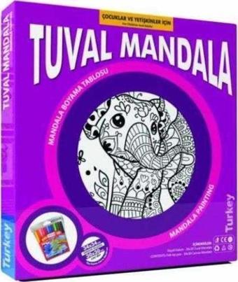 Kumtoys Tuval Mandala Tuval Boyama Tual 30x30cm