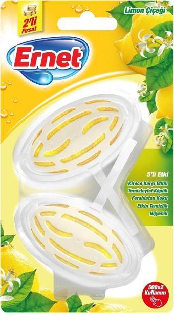 Ernet Süper Klozet Blok Limon Çiçeği 2'Li 40 Gr