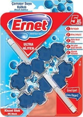 Ernet Ultra Hijyen Klozet Blok Çamaşır Suyu Katkılı 2X50 G