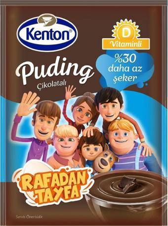 Kenton Şekeri Azaltılmış Puding - Rafadan Tayfa Çikolatalı 100 G