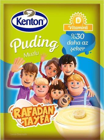 Kenton Şekeri Azaltılmış Puding Rafadan Tayfa Muzlu 100 G