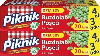 Piknik Buzdolabı Poşeti Orta Boy 20’Li