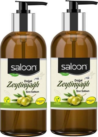 Saloon Doğal Zeytinyağlı Sıvı Sabun 485 Ml 2'Li