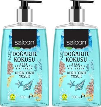 Saloon Sıvı Sabun Doğanın Kokusu Deniz Tuzu & Yosun 500 Ml 2'Li