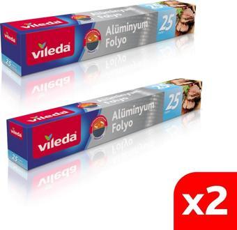 Vileda Alüminyum Folyo 25 Mt 2'li Paket 