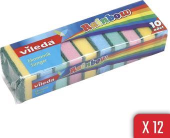 Vileda Rainbow 10'lu Bulasik Süngeri 12'li Paket