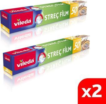 Vileda Streç Film 50 Mt 2'li Paket