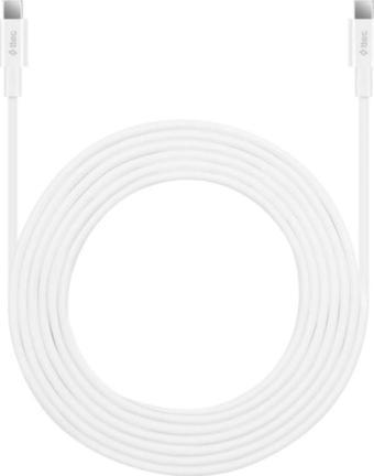 Ttec 3 Metre 65W Süper Hızlı PD/QC Type C to Type C Şarj ve Data Kablosu, 480Mbps Hızlı Veri Aktarımlı Kablo