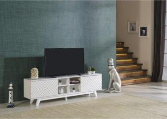 Homedora Lina Tv Sehpası Beyaz 172x36x46 cm