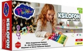 Playwood Ahşap Eğitici Ksilofon 8 Farklı Nota Ony-405