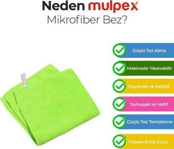 Mulpex Mikrofiber Genel Temizlik Bezi Yeşil 40X40 cm. - 400 Adet