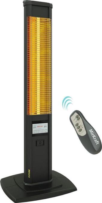 Mirkraft Future 2500 Watt Elektrikli Isıtıcı - Ip24 - Lcd Ekran - Uzaktan Kumandalı - 4 Isı Ayarı -