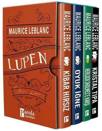 Arsen Lupen Seti - 4  Kitap Takım - Kutulu - Maurice Leblanc - Parola Yayınları