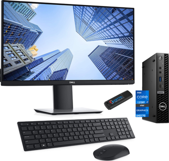 Dell Optiplex 7010MFF Intel Core I7 13700T 32GB 1tb SSD Freedos 23.8 Monitör Mini Pc7010Pİ7 N007O7010MFFPUBM07